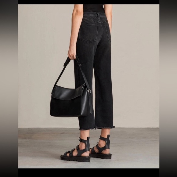 All Saints Handbags - Allsaints Maya Leather foldable Shoulder
Bag in Taupe MSRP: $395 black